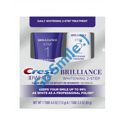 CREST 3D WHITE BRILLIANCE 2 STEP TOOTHPASTE