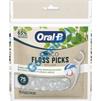 Oral-B eco Sustainable Dental Floss Picks Mint 75шт.