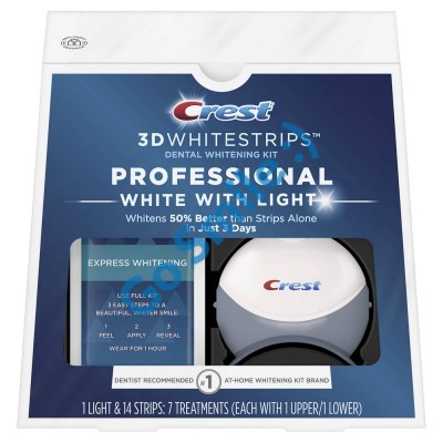 CREST 3D WHITESTRIPS PROFESSIONAL WHITE WITH LIGHT