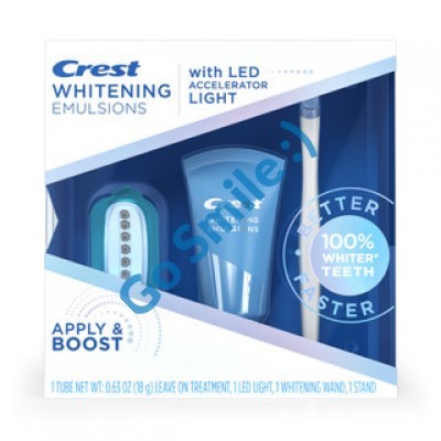 Crest Whitening Emulsions Несмываемый набор для отбеливания зубов со светодиодной подсветкой